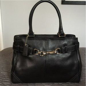 Coach Black Leather Satchel